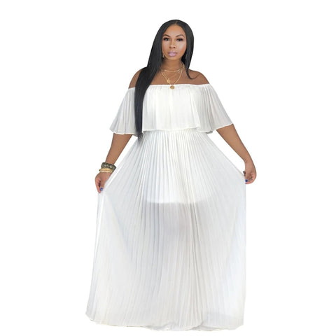 Chiffon dress women summer slash neck loose sexy beach bohemian CODE: KAR303