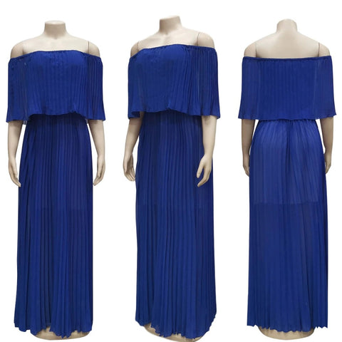 Chiffon dress women summer slash neck loose sexy beach bohemian CODE: KAR303