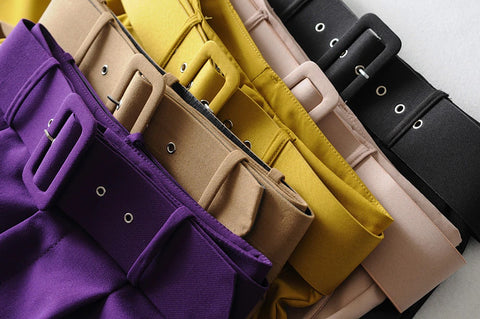 Belts Trousers Modern Lady Casual Pant Bottom CODE: KAR464
