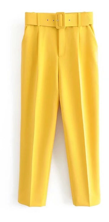 Belts Trousers Modern Lady Casual Pant Bottom CODE: KAR464