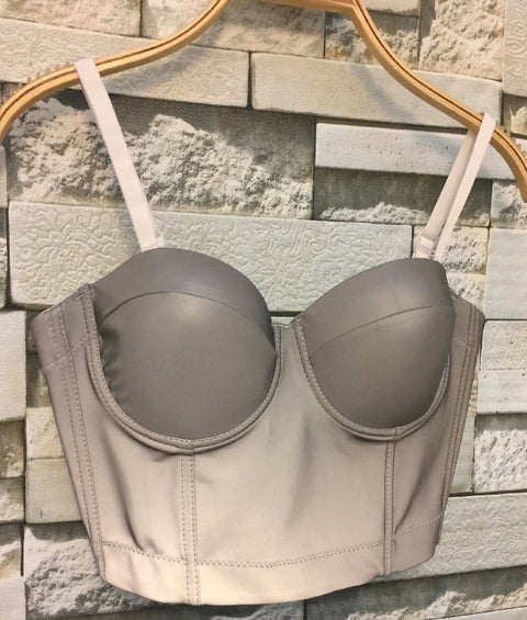 Vest Wrapping Steel Rim Bustier Crop Tops CODE: KAR502