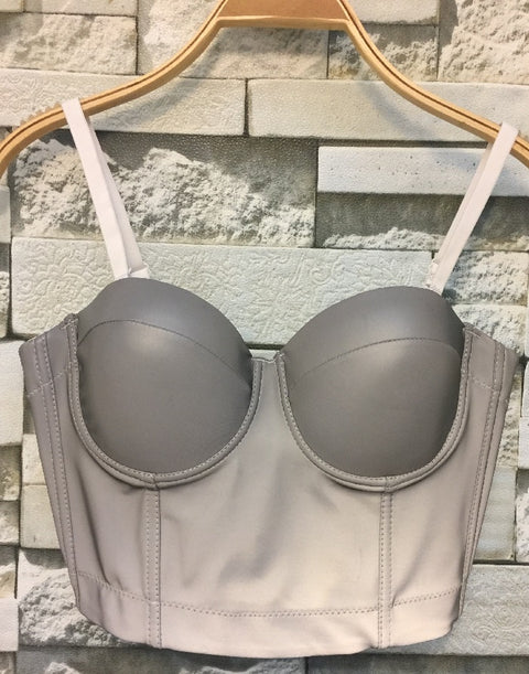 Vest Wrapping Steel Rim Bustier Crop Tops CODE: KAR502