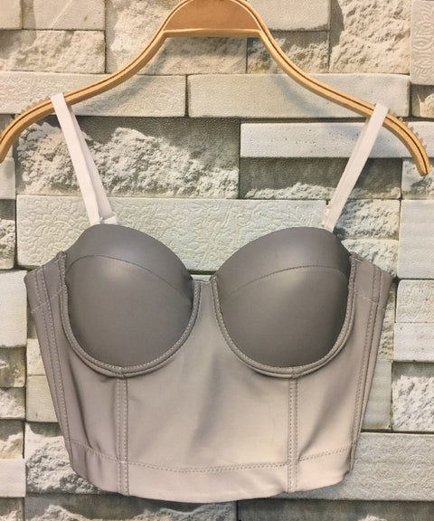Vest Wrapping Steel Rim Bustier Crop Tops CODE: KAR502