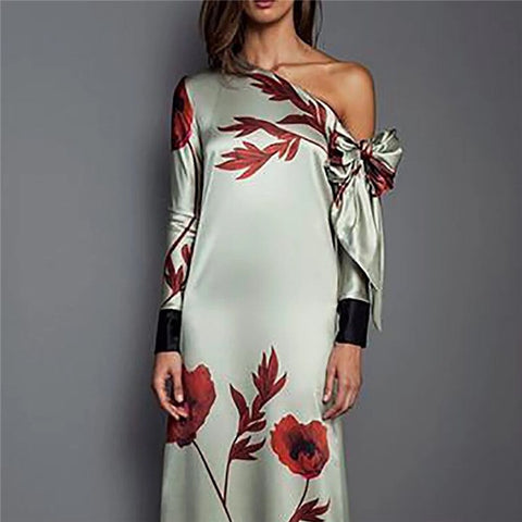 Women Long Sleeve Backless Loose Long  Maxi Dress CODE: KAR604