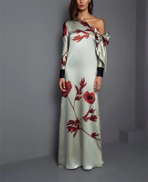 Women Long Sleeve Backless Loose Long  Maxi Dress CODE: KAR604