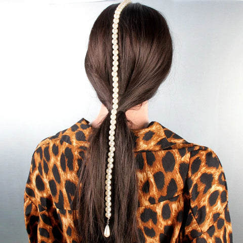 Hair Jewelry Long Alloy Chainsfor Women Exaggerated Headwear  CODE: KAR617