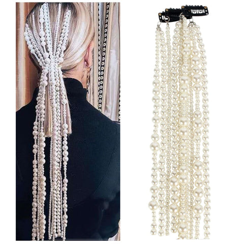 Hair Jewelry Long Alloy Chainsfor Women Exaggerated Headwear  CODE: KAR617
