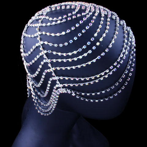 Rhinestone Hats Headband Chain for Women Handmade CODE: KAR648