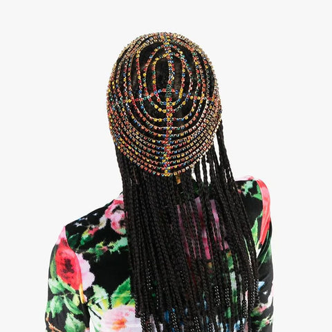 Rhinestone Hats Headband Chain for Women Handmade CODE: KAR648