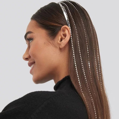 Bridal Crystal Head Chain Tiara Hair Jewelry CODE: KAR672