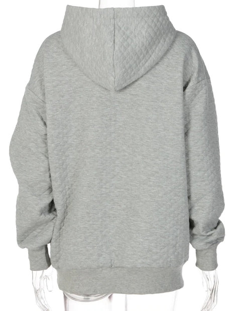 Solid Color Sweatshirt Sweatpants 2-piece Set  CODE: KAR714