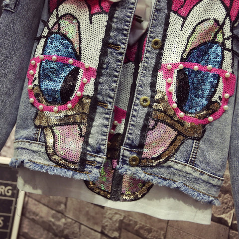 Short Denim Jacket Coats Spring Winter Women CODE: KAR720