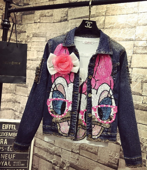 Short Denim Jacket Coats Spring Winter Women CODE: KAR720