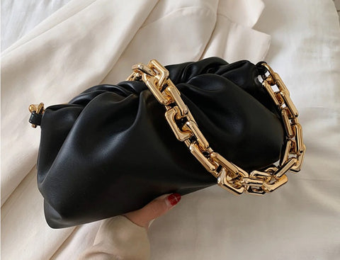 Gold chains dumpling Clip purse bag women CODE: KAR721