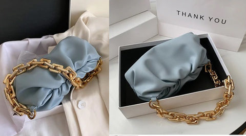 Gold chains dumpling Clip purse bag women CODE: KAR721