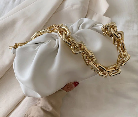 Gold chains dumpling Clip purse bag women CODE: KAR721
