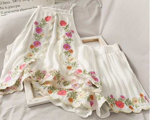Short Camisole + High Waist Shorts Two-Piece Set CODE: KAR724