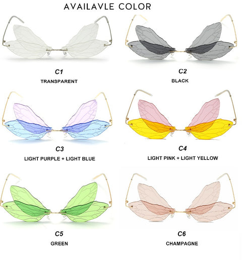 Butterfly Rimless Sunglasses Women CODE: KAR733