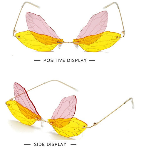 Butterfly Rimless Sunglasses Women CODE: KAR733