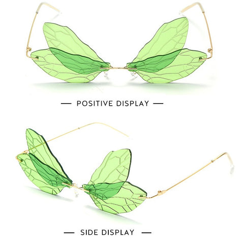 Butterfly Rimless Sunglasses Women CODE: KAR733