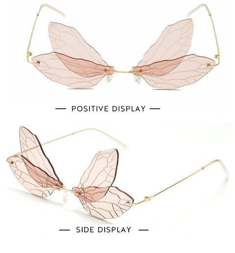 Butterfly Rimless Sunglasses Women CODE: KAR733