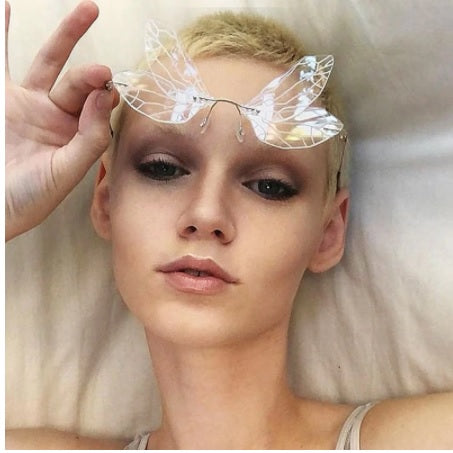 Butterfly Rimless Sunglasses Women CODE: KAR733