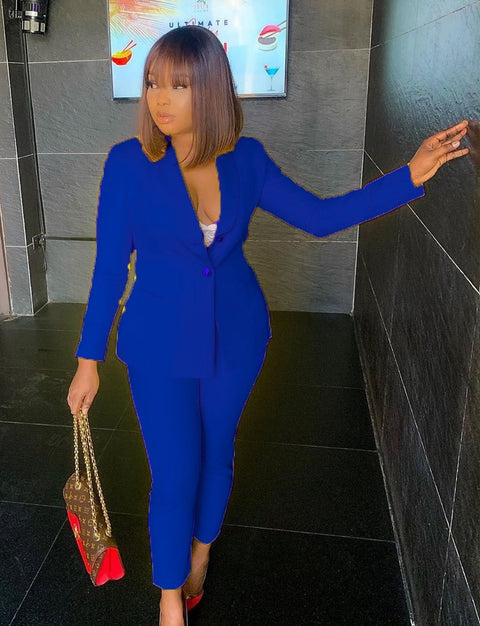 Women Blazer OL Suit Pants Jacket Set CODE: KAR781