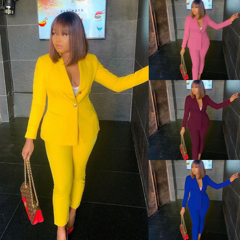 Women Blazer OL Suit Pants Jacket Set CODE: KAR781