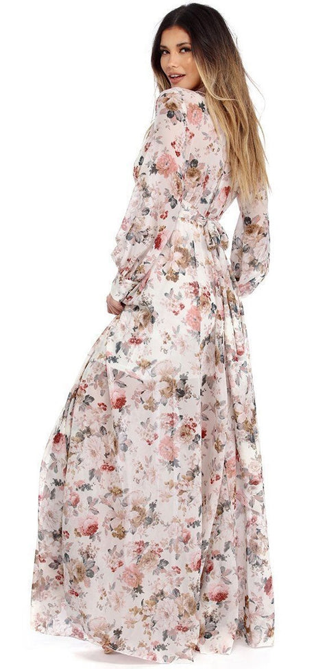 Women Boho Long Maxi Floral Summer Dress Floral CODE: KAR814