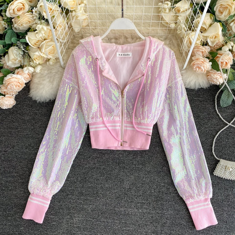 Sequined Short Design Summer Jacket Women CODE: KAR873