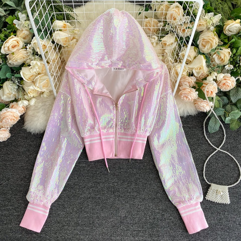Sequined Short Design Summer Jacket Women CODE: KAR873