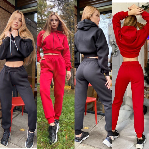 Sweatshirts And Long Pant Fashion Two Piece Sets CODE: KAR884