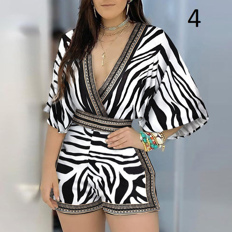 Jumpsuit Casual Summer Floral Printed Playsuit CODE: KAR886