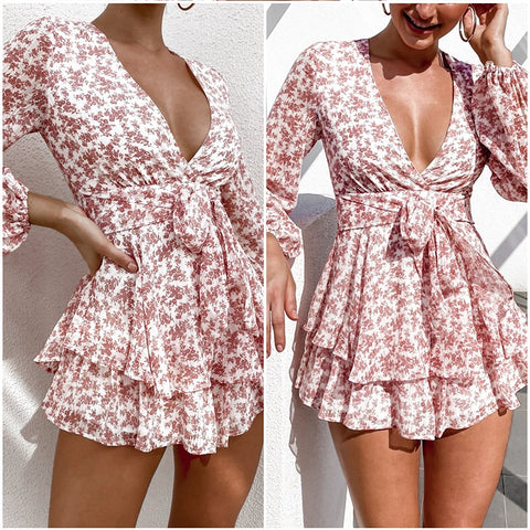 Party Dress For Women Sexy Floral Print Autumn Winter CODE: KAR889