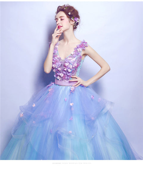 Charming Fairy Beading Gauze Fluffy Princess Dress CODE: mon581