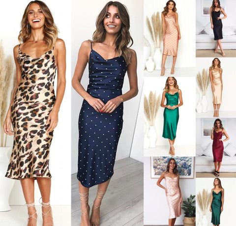 Polka dot Summer fashion sling dress CODE: mon1238