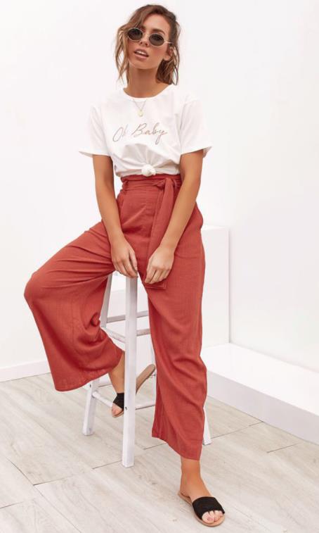 Summer fashion  wide leg pants CODE: mon1244