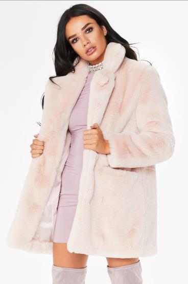 loose fringed fur coat CODE: mon837