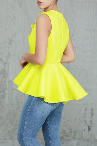 Ruffled sleeveless top CODE: mon998