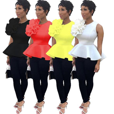 Ruffled sleeveless top CODE: mon998