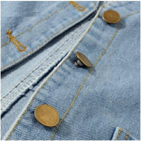 Vests Summer BF Style Sleeveless Student Teens Cropped Denim Jacket CODE: KAR1007