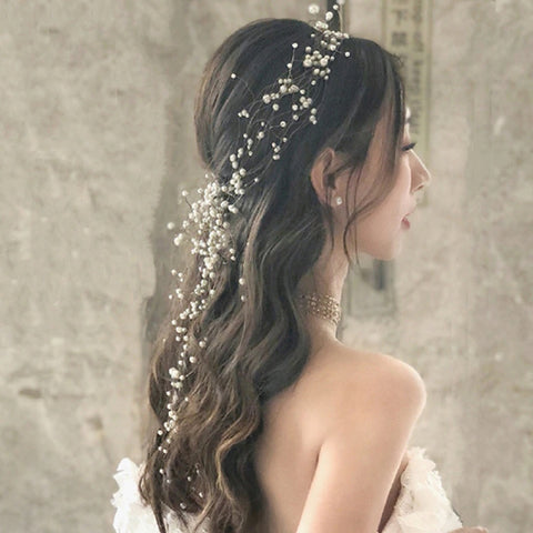 Bride Beautiful Multi-layer Black Strand Headband CODE: KAR1013