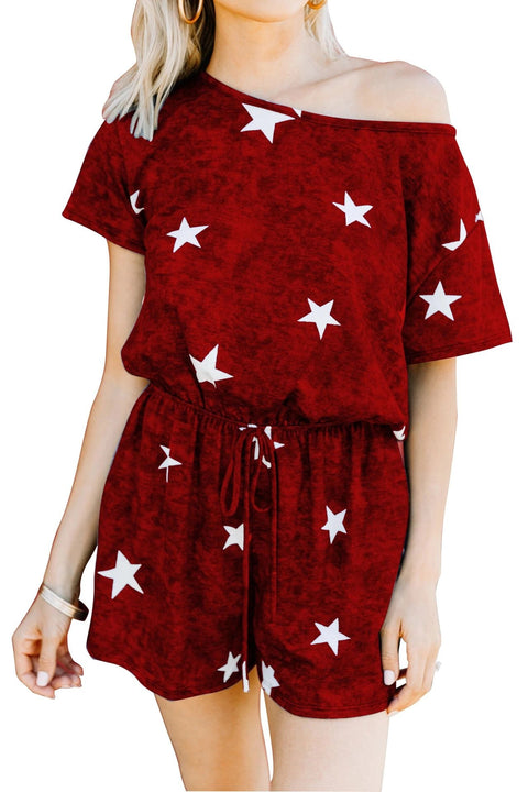 New Sexy Tie-dye Pajamas Printed Cotton Jumpsuit CODE: KAR1110