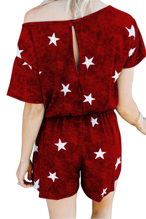 New Sexy Tie-dye Pajamas Printed Cotton Jumpsuit CODE: KAR1110