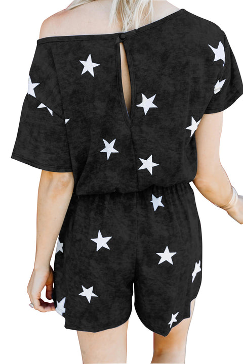 New Sexy Tie-dye Pajamas Printed Cotton Jumpsuit CODE: KAR1110