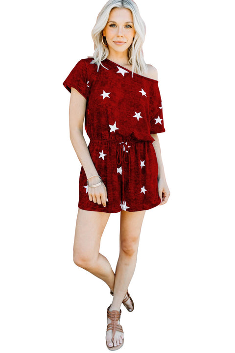New Sexy Tie-dye Pajamas Printed Cotton Jumpsuit CODE: KAR1110