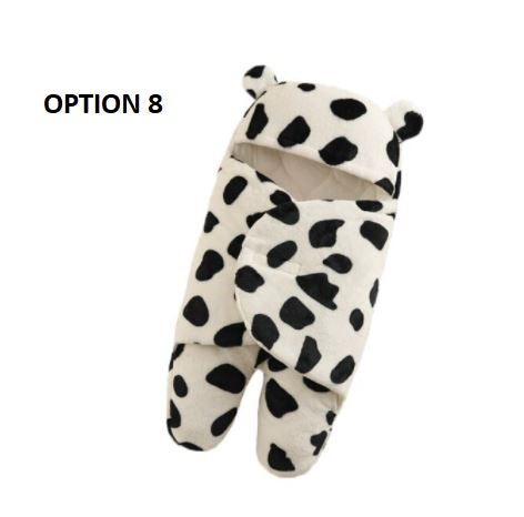 Nursery Wrap Swaddle Ultra-Soft Fluffy Fleece Newborn  Baby Sleeping Bag CODE: KAR1152