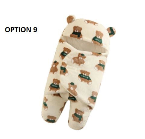 Nursery Wrap Swaddle Ultra-Soft Fluffy Fleece Newborn  Baby Sleeping Bag CODE: KAR1152