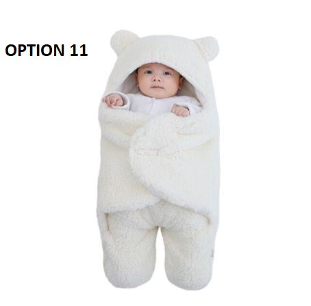 Nursery Wrap Swaddle Ultra-Soft Fluffy Fleece Newborn Baby Sleeping Bag CODE: KAR1152