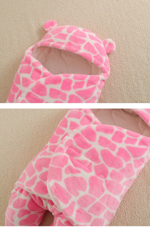 Nursery Wrap Swaddle Ultra-Soft Fluffy Fleece Newborn  Baby Sleeping Bag CODE: KAR1152